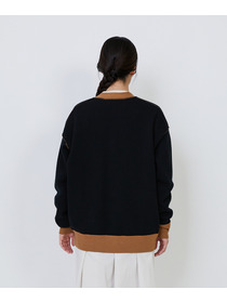 【LOISIR】【リバーシブル・ユニセックス】コットンダブルジャカードカーディガン 詳細画像 ブラック 29