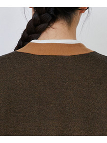 【LOISIR】【リバーシブル・ユニセックス】コットンダブルジャカードカーディガン 詳細画像 ブラック 31