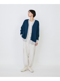 【LOISIR】【リバーシブル・ユニセックス】コットンダブルジャカードカーディガン 詳細画像 ブラック 6