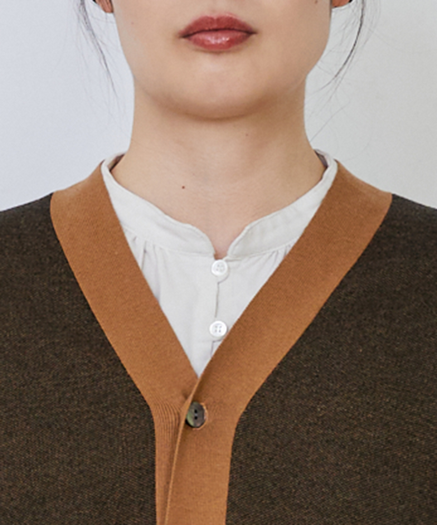 【LOISIR】【リバーシブル・ユニセックス】コットンダブルジャカードカーディガン 詳細画像 ブラック 30