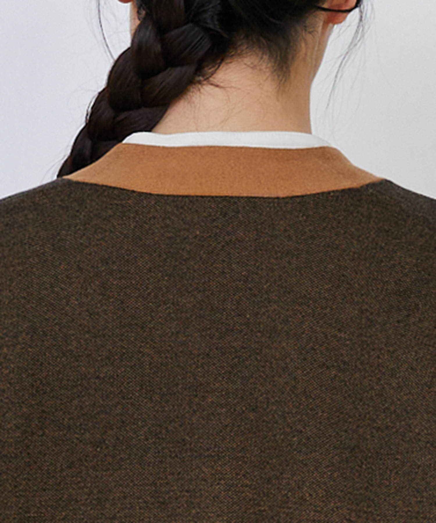 【LOISIR】【リバーシブル・ユニセックス】コットンダブルジャカードカーディガン 詳細画像 ブラック 31