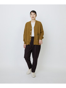 【LOISIR】【EC限定・アーティストコラボ】LOISIR×TORANEKOBONBONインターシャニットカーディガン 詳細画像 ブラック 10