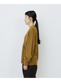 【LOISIR】【EC限定・アーティストコラボ】LOISIR×TORANEKOBONBONインターシャニットカーディガン 詳細画像 ブラック 17