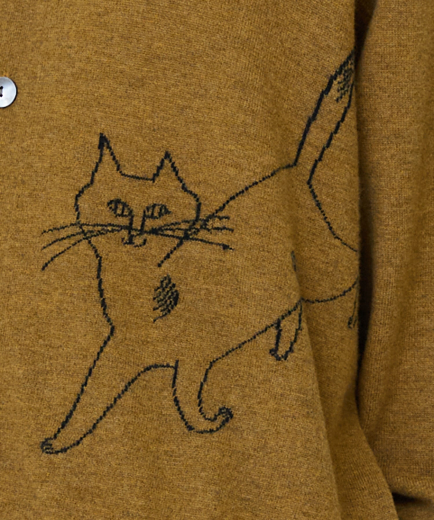 【LOISIR】【EC限定・アーティストコラボ】LOISIR×TORANEKOBONBONインターシャニットカーディガン 詳細画像 ブラック 22