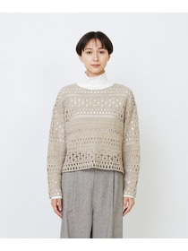 【LOISIR】｜2BUY10%OFF・3BUY20%OFF｜【2WAY】レース編みカーディガン 詳細画像 ベージュ 13