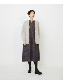 【LOISIR】ホールガーメントカシミヤ混天竺カーディガン 詳細画像 ベージュ 10