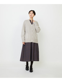 【LOISIR】ホールガーメントカシミヤ混天竺カーディガン 詳細画像 ベージュ 12