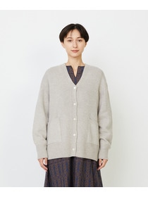 【LOISIR】ホールガーメントカシミヤ混天竺カーディガン 詳細画像 ベージュ 15
