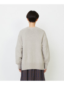 【LOISIR】ホールガーメントカシミヤ混天竺カーディガン 詳細画像 ベージュ 17