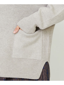 【LOISIR】ホールガーメントカシミヤ混天竺カーディガン 詳細画像 ベージュ 21