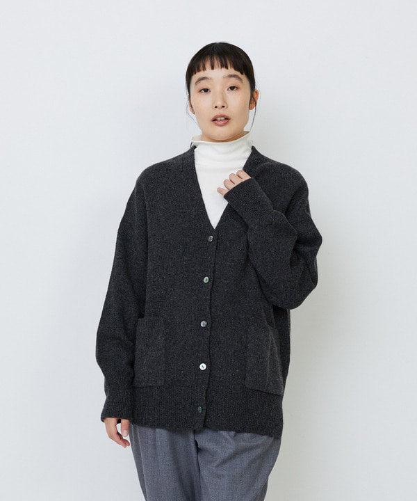 【LOISIR】｜2BUY10%OFF・3BUY20%OFF｜ホールガーメントカシミヤ混天竺カーディガン
