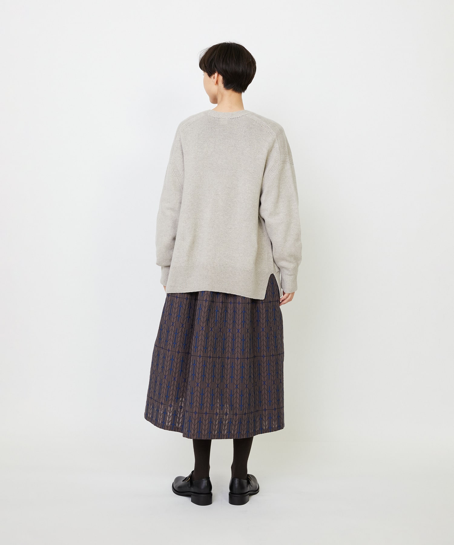 【LOISIR】ホールガーメントカシミヤ混天竺カーディガン 詳細画像 ベージュ 14