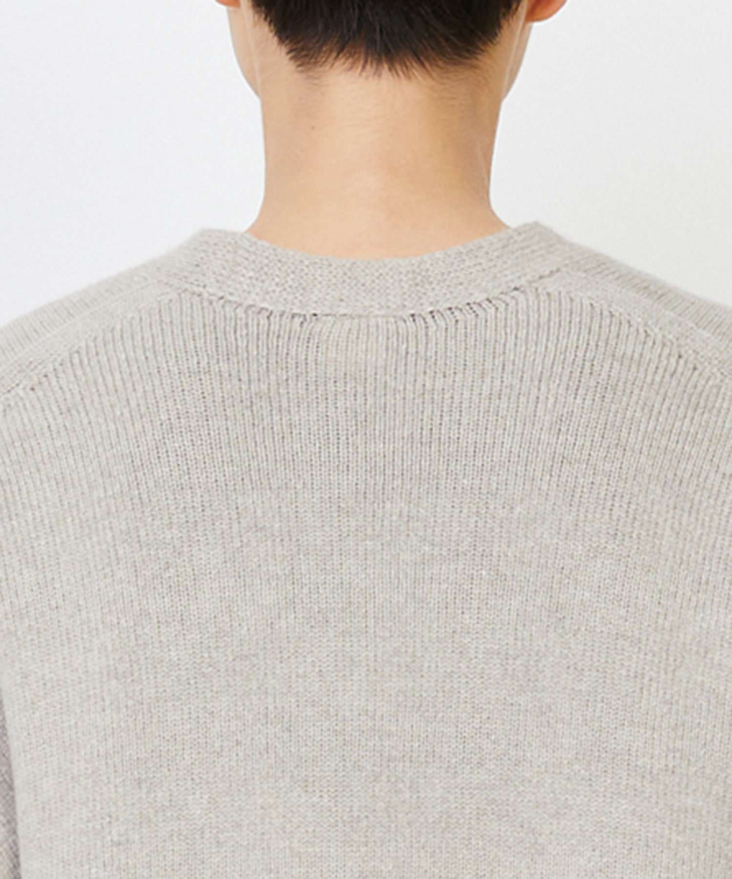 【LOISIR】ホールガーメントカシミヤ混天竺カーディガン 詳細画像 ベージュ 19