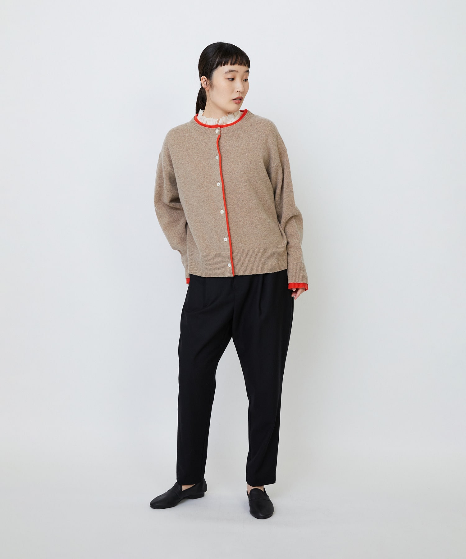 【LOISIR】｜2BUY10%OFF・3BUY20%OFF｜【11月お気に入り登録ブランド内3位】メリノウール天竺カーディガン 詳細画像 ネイビー 2