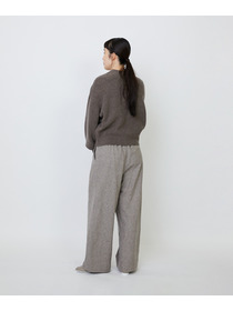 【LOISIR】ラムウール片畦ショートカーディガン 詳細画像 モカ 13