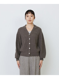 【LOISIR】ラムウール片畦ショートカーディガン 詳細画像 モカ 14