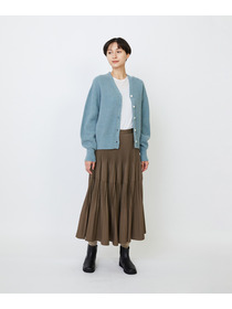 【LOISIR】ラムウール片畦ショートカーディガン 詳細画像 モカ 17