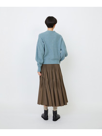 【LOISIR】ラムウール片畦ショートカーディガン 詳細画像 モカ 20