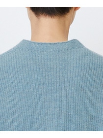 【LOISIR】ラムウール片畦ショートカーディガン 詳細画像 モカ 25