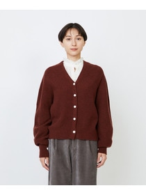 【LOISIR】ラムウール片畦ショートカーディガン 詳細画像 モカ 7