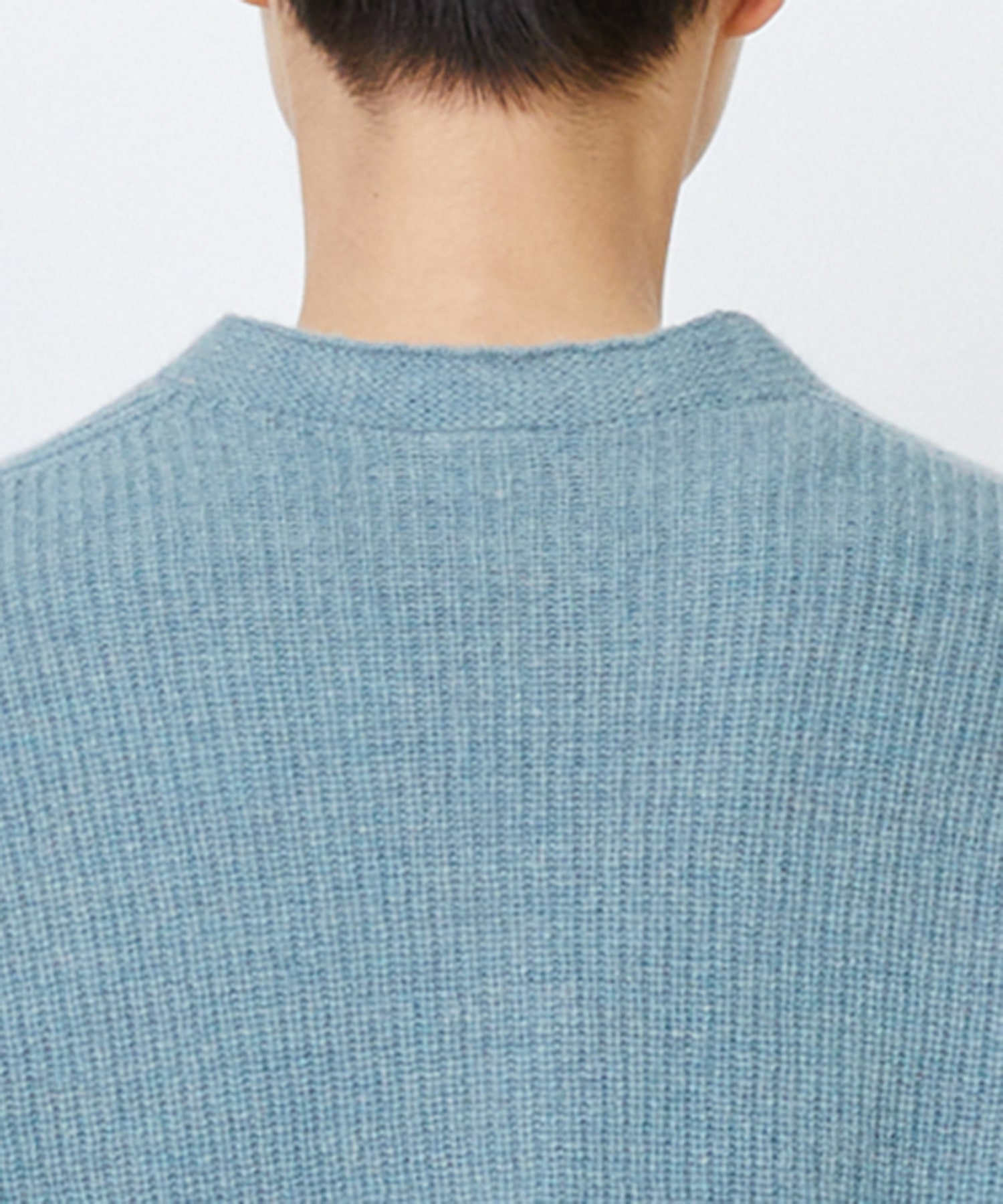 【LOISIR】ラムウール片畦ショートカーディガン 詳細画像 モカ 25