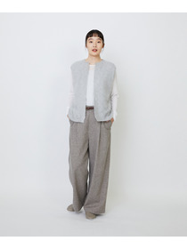 【LOISIR】カシミヤファー加工ベスト 詳細画像 ピンク 1