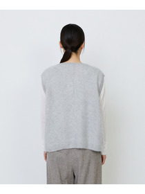 【LOISIR】カシミヤファー加工ベスト 詳細画像 ピンク 7