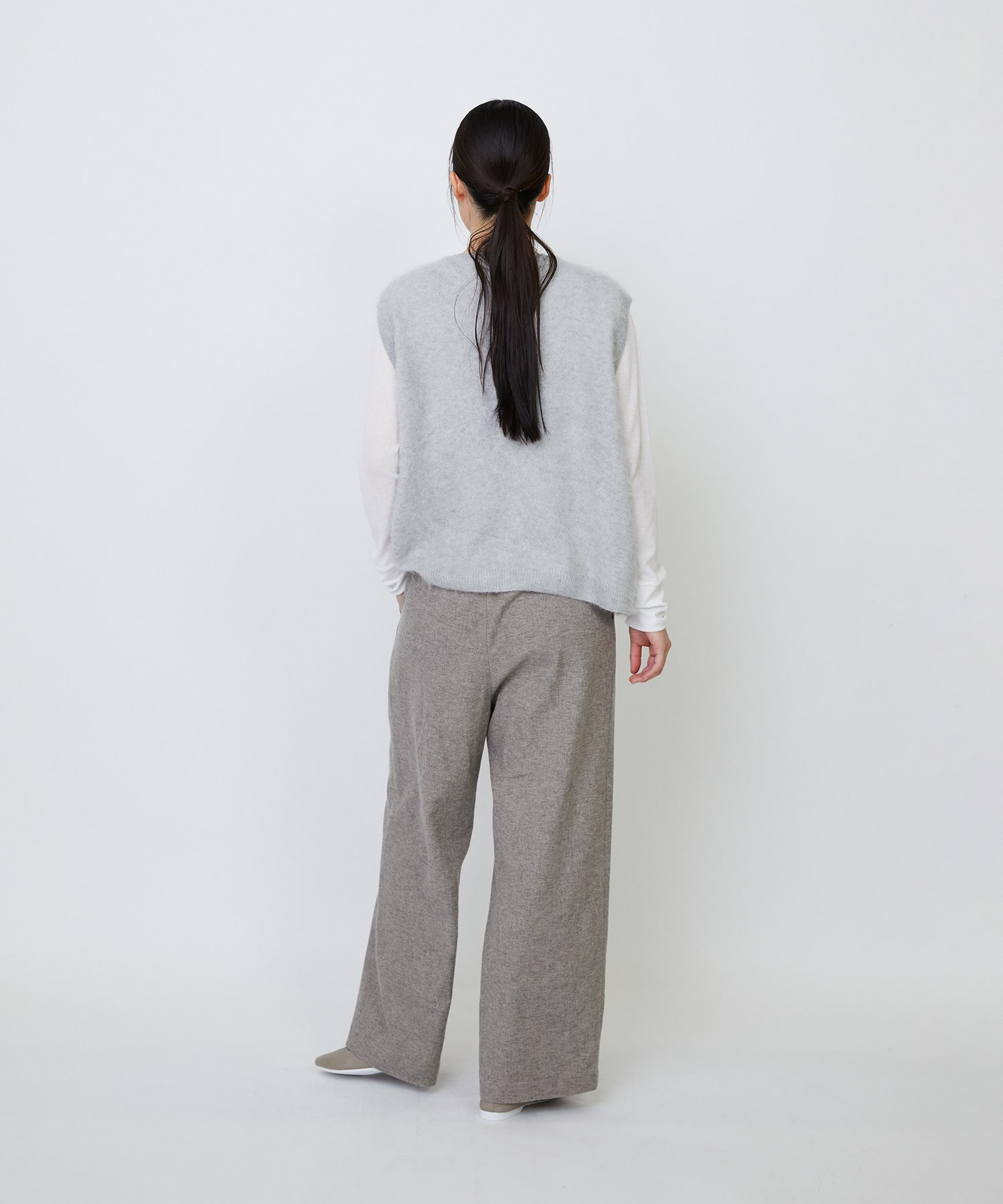 【LOISIR】カシミヤファー加工ベスト 詳細画像 ピンク 4