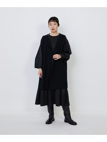 【LOISIR】｜2BUY10%OFF・3BUY20%OFF｜コットンダブルジャカードロングベスト 詳細画像 ブラック 10