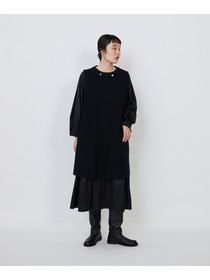 【LOISIR】｜2BUY10%OFF・3BUY20%OFF｜コットンダブルジャカードロングベスト 詳細画像 ブラック 13