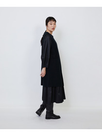 【LOISIR】｜2BUY10%OFF・3BUY20%OFF｜コットンダブルジャカードロングベスト 詳細画像 ブラック 15