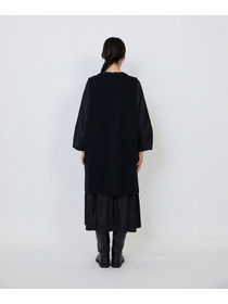 【LOISIR】｜2BUY10%OFF・3BUY20%OFF｜コットンダブルジャカードロングベスト 詳細画像 ブラック 19