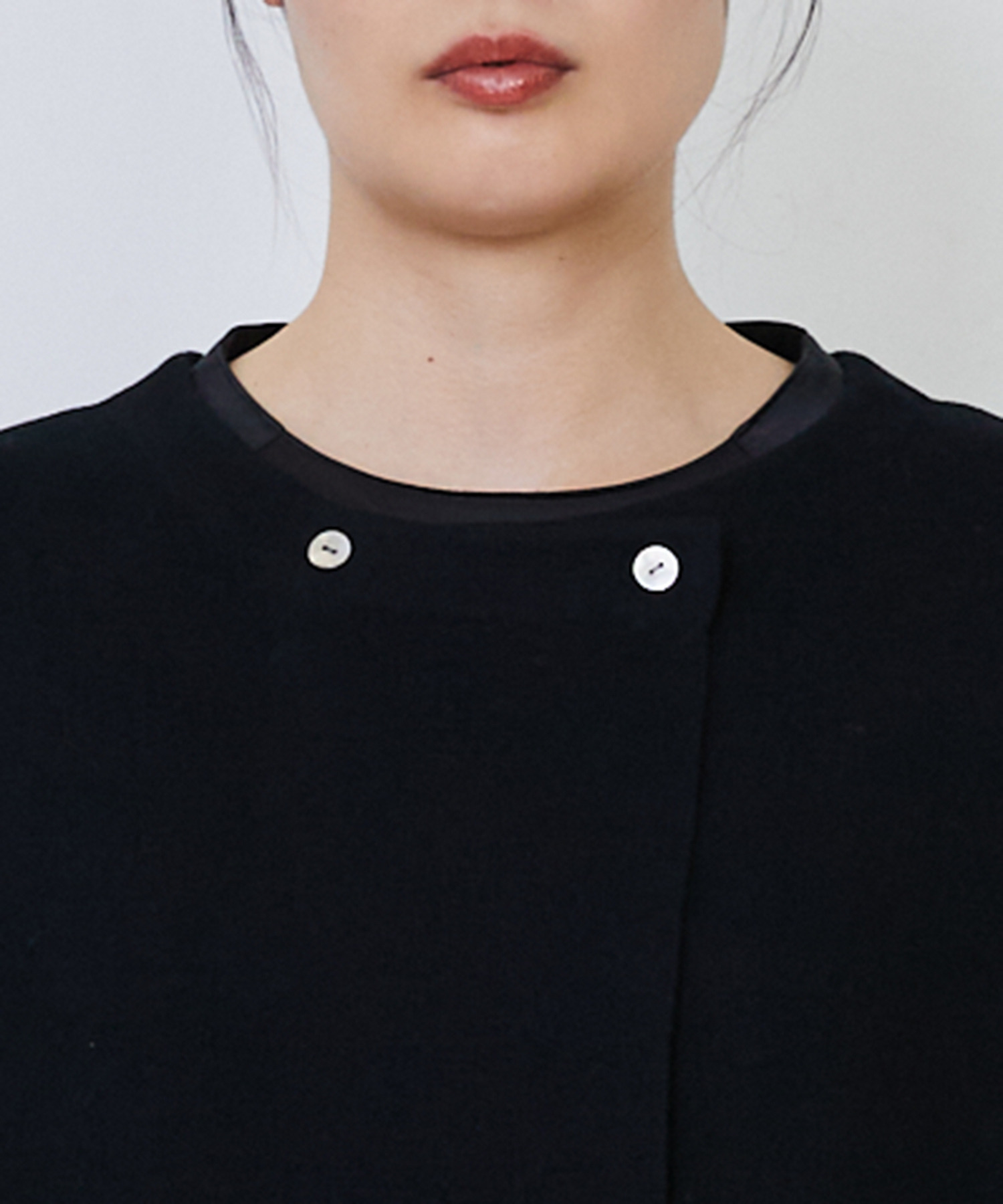 【LOISIR】｜2BUY10%OFF・3BUY20%OFF｜コットンダブルジャカードロングベスト 詳細画像 ブラック 20