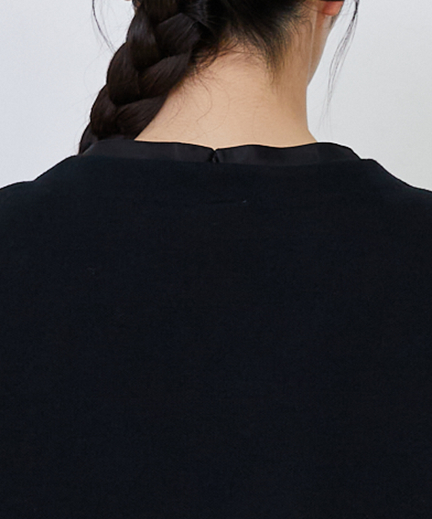 【LOISIR】｜2BUY10%OFF・3BUY20%OFF｜コットンダブルジャカードロングベスト 詳細画像 ブラック 21