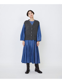 【LOISIR】リネンウールホールガーメントベスト 詳細画像 キナリ 12