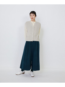 【LOISIR】リネンウールホールガーメントベスト 詳細画像 キナリ 3