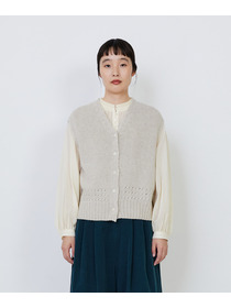 【LOISIR】リネンウールホールガーメントベスト 詳細画像 キナリ 6