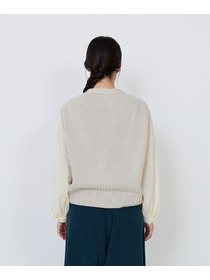 【LOISIR】リネンウールホールガーメントベスト 詳細画像 キナリ 8