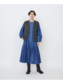 【LOISIR】リネンウールホールガーメントベスト 詳細画像 キナリ 9