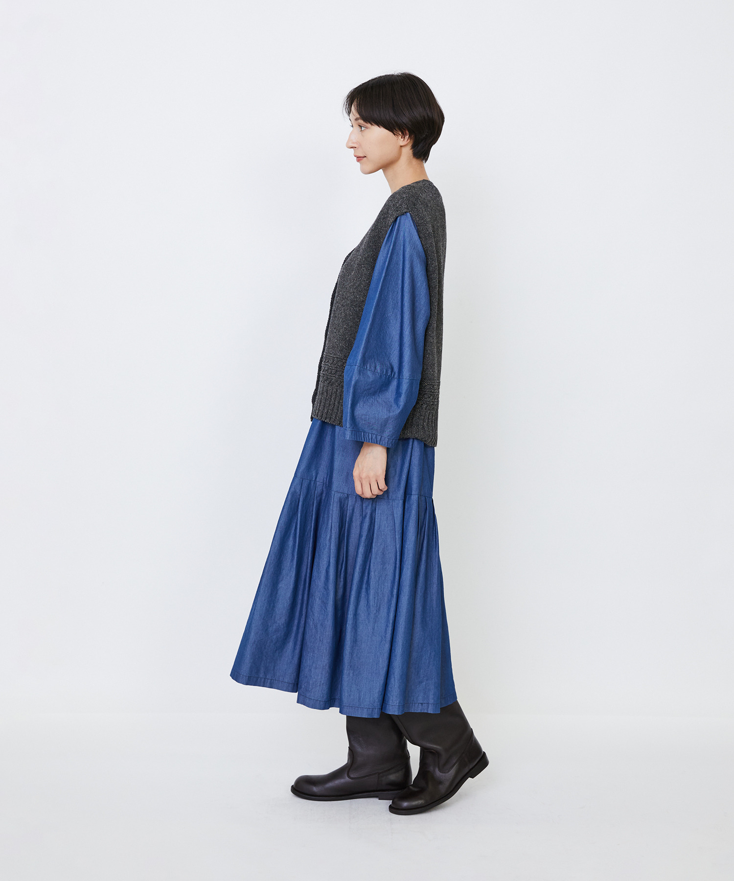 【LOISIR】リネンウールホールガーメントベスト 詳細画像 キナリ 13