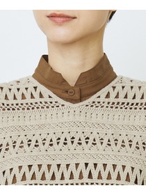 【LOISIR】【2WAY】レース編みベスト 詳細画像 ベージュ 15