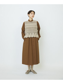 【LOISIR】【2WAY】レース編みベスト 詳細画像 ベージュ 6