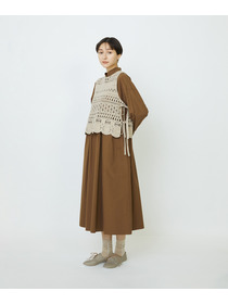 【LOISIR】【2WAY】レース編みベスト 詳細画像 ベージュ 7