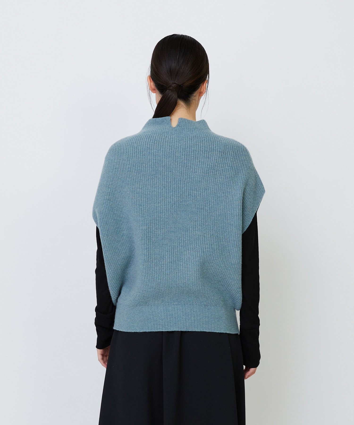 【LOISIR】ラムウール片畦ベスト 詳細画像 モカ 23