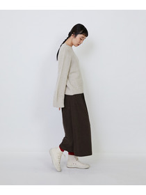 【LOISIR】｜2BUY10%OFF・3BUY20%OFF｜リネンウールホールガーメントプルオーバー 詳細画像 グレー 12