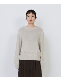 【LOISIR】｜2BUY10%OFF・3BUY20%OFF｜リネンウールホールガーメントプルオーバー 詳細画像 グレー 14