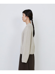 【LOISIR】｜2BUY10%OFF・3BUY20%OFF｜リネンウールホールガーメントプルオーバー 詳細画像 グレー 15