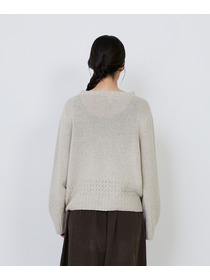 【LOISIR】｜2BUY10%OFF・3BUY20%OFF｜リネンウールホールガーメントプルオーバー 詳細画像 グレー 16