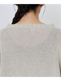 【LOISIR】｜2BUY10%OFF・3BUY20%OFF｜リネンウールホールガーメントプルオーバー 詳細画像 グレー 18