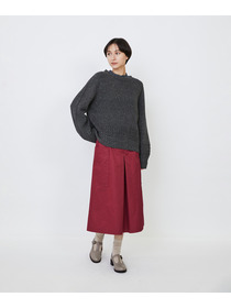 【LOISIR】｜2BUY10%OFF・3BUY20%OFF｜リネンウールホールガーメントプルオーバー 詳細画像 グレー 2